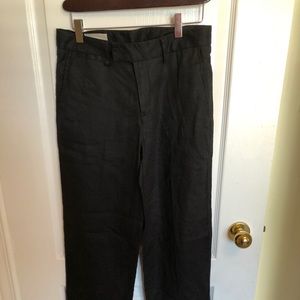 NWOT Black Linen Trousers